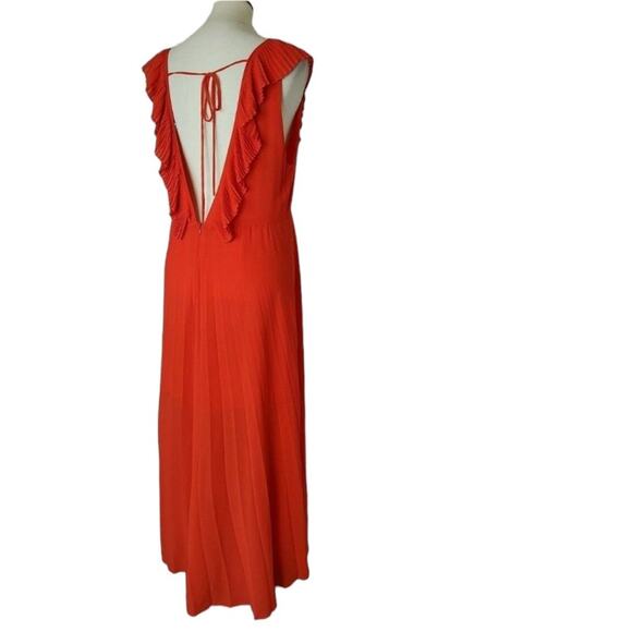 BLOGGERS' FAVE!!! ZARA Red V-Neck Maxi Dress XS - Picture 5 of 5